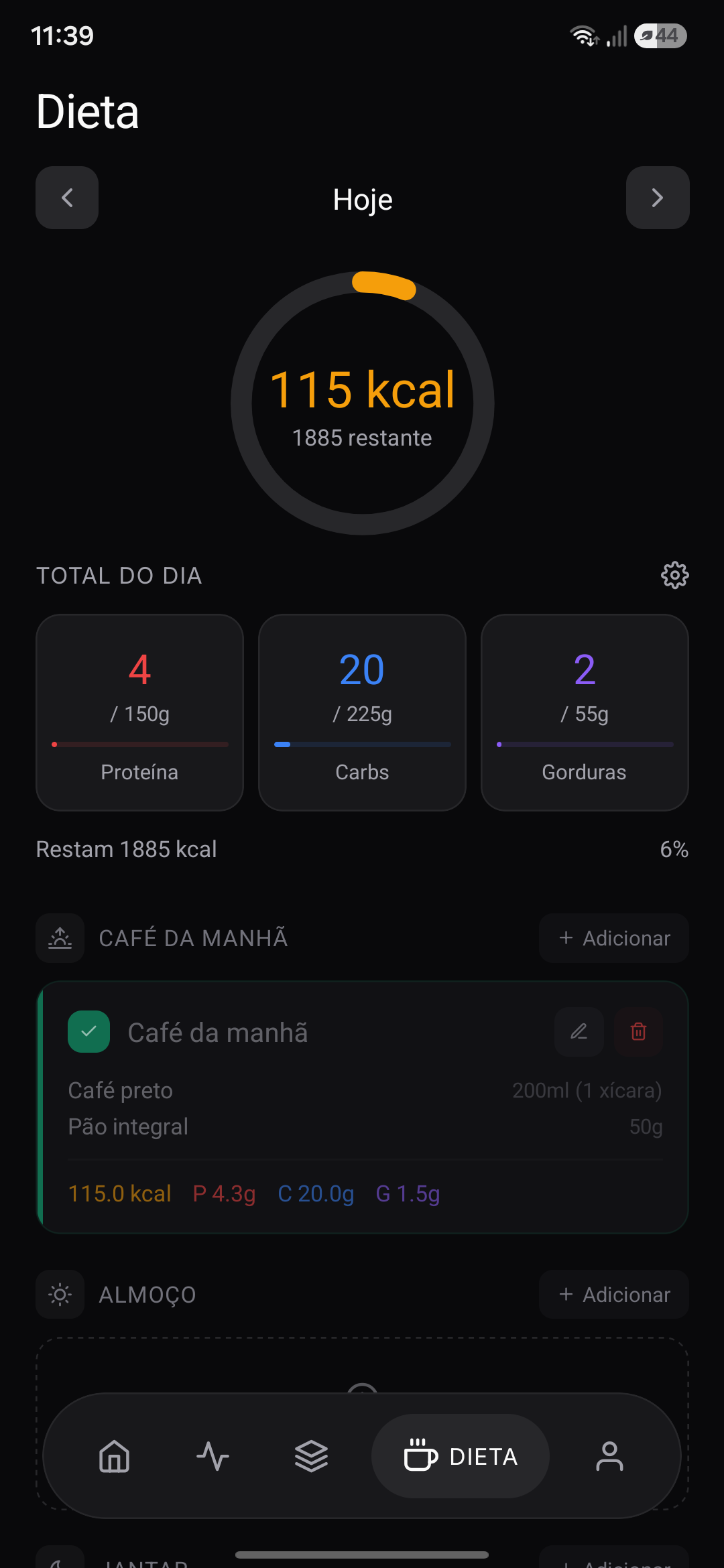 Dieta na prática